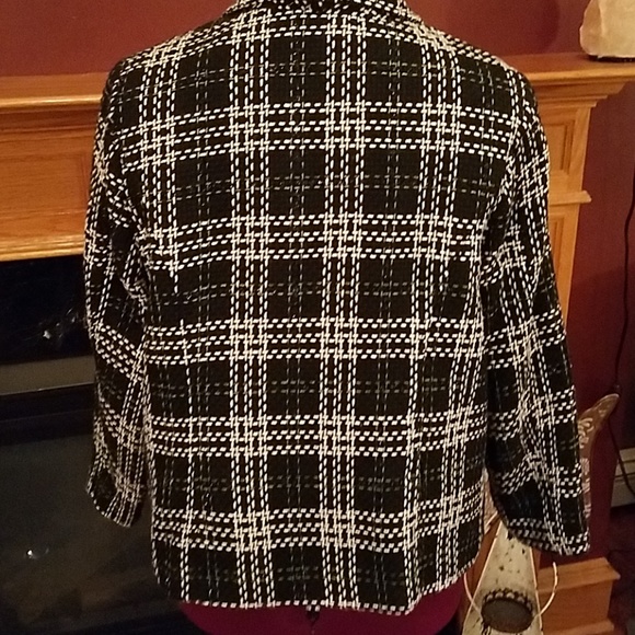 Cj Banks  1xl sparkle plaid blazer - Picture 4 of 8